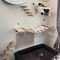 Wall Mounted Wooden Cat Climbing Shelves And Scratching Post 1