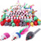 Interactive Rattle Plush Mouse Cat Toy With Catnip 0