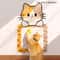 SelfAdhesive WallMounted Felt Cat Scratcher Mat With Toy 1