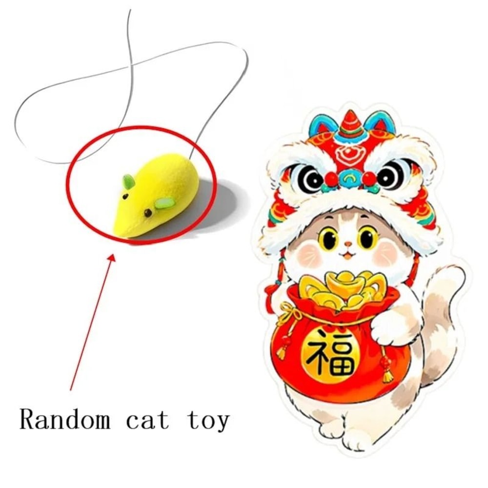 SelfAdhesive WallMounted Felt Cat Scratcher Mat With Toy 6