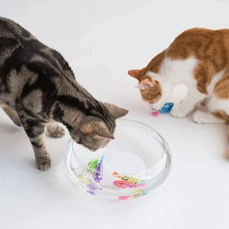 Pet Cat Toy LED Interactive Swimming Robot Fish Toy 5