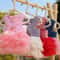 Dog Princess Dress With Puppy Bow Knot Striped Mesh Tutu 0