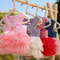 Dog Princess Dress With Puppy Bow Knot Striped Mesh Tutu 0