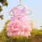 Dog Princess Dress With Puppy Bow Knot Striped Mesh Tutu 9