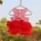 Dog Princess Dress With Puppy Bow Knot Striped Mesh Tutu 2