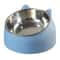 Tilted Stainless Steel Cat Bowl With NonSlip Base And Spinal Protection 1