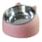 Tilted Stainless Steel Cat Bowl With NonSlip Base And Spinal Protection 4