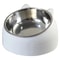 Tilted Stainless Steel Cat Bowl With NonSlip Base And Spinal Protection 6
