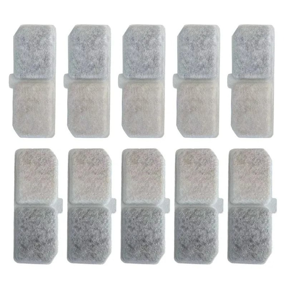 Replacement Activated Carbon And Sponge Filters For Stainless Steel Cat Water Fountain 7