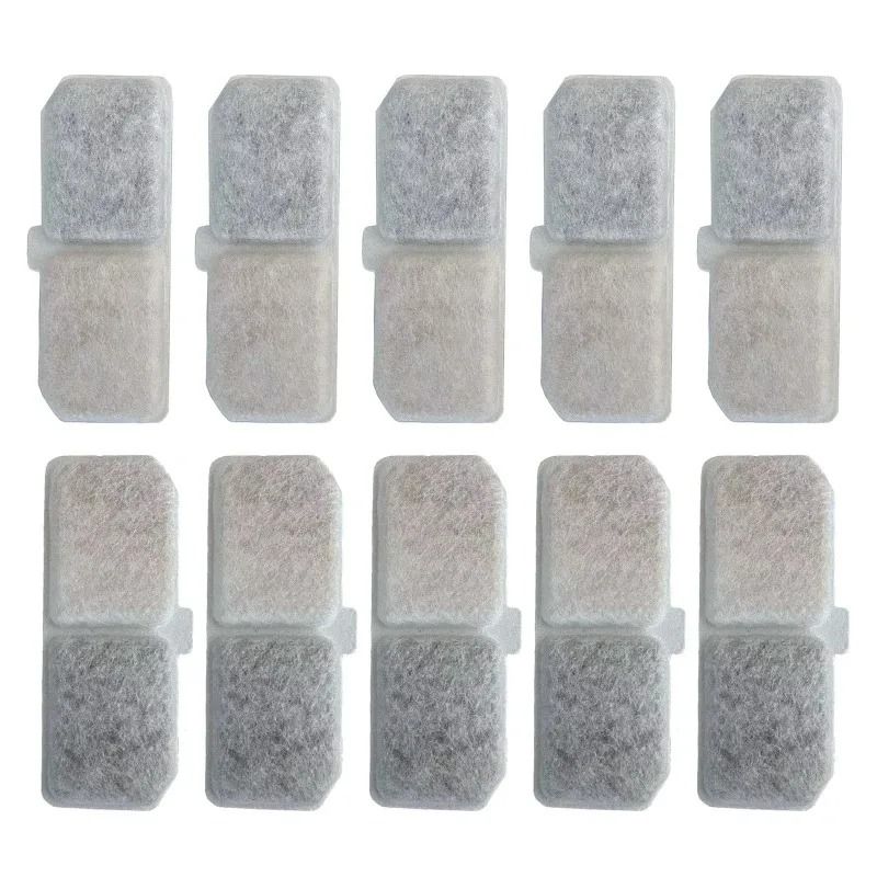 Replacement Activated Carbon And Sponge Filters For Stainless Steel Cat Water Fountain 7
