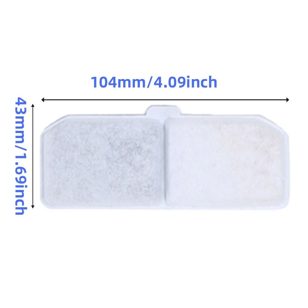 Rectangular Replacement Activated Carbon Filters For Cat And Dog Water Dispenser Fountain 4