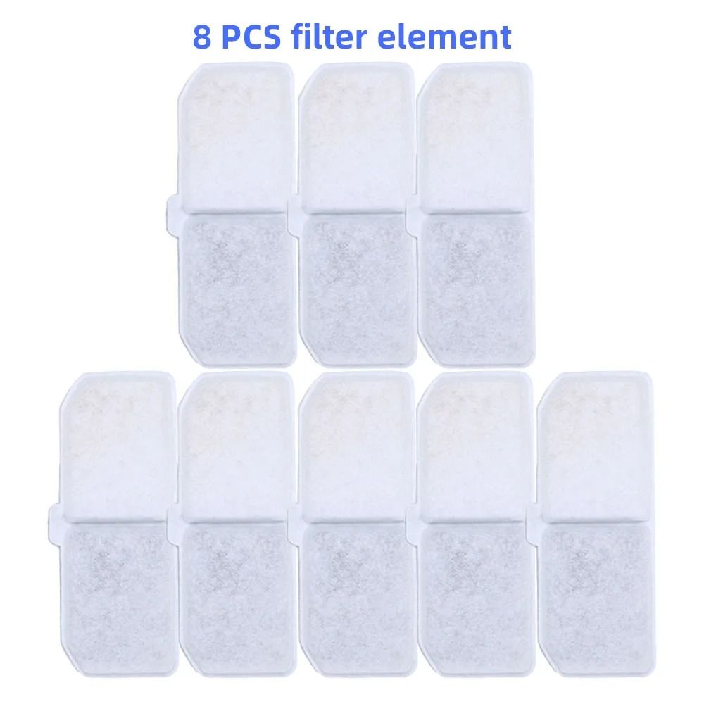 Rectangular Replacement Activated Carbon Filters For Cat And Dog Water Dispenser Fountain 7