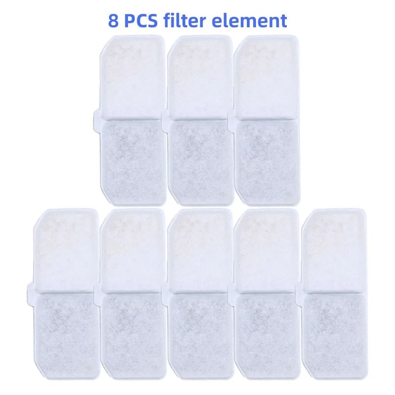 Rectangular Replacement Activated Carbon Filters For Cat And Dog Water Dispenser Fountain 7