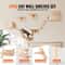 SucceBuy Wall Mounted Cat Shelves Perches And HeavyDuty Floating Hammock Systems 1