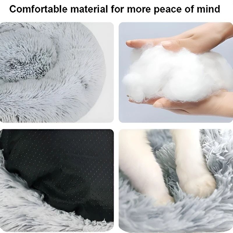 Winter Heated Constant Temperature Round Pet Bed USB Electric Thermal Mat For Cats And Small Dogs 3