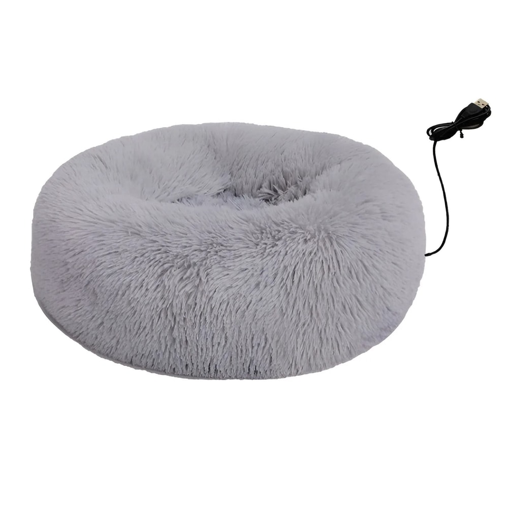 Winter Heated Constant Temperature Round Pet Bed USB Electric Thermal Mat For Cats And Small Dogs 5