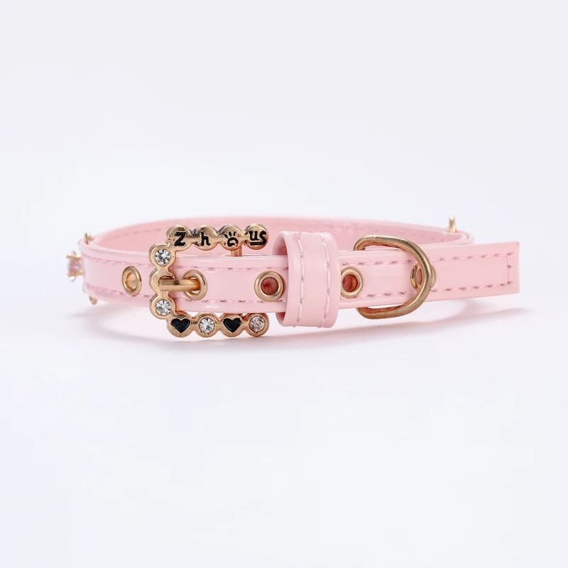 Elegant Rhinestone And Pearl Pet Necklace Collar For Cats Puppies And Rabbits 1