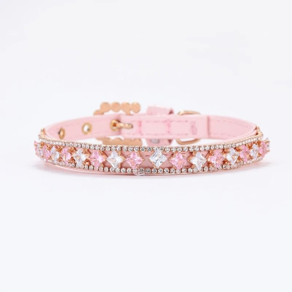 Elegant Rhinestone And Pearl Pet Necklace Collar For Cats Puppies And Rabbits 2