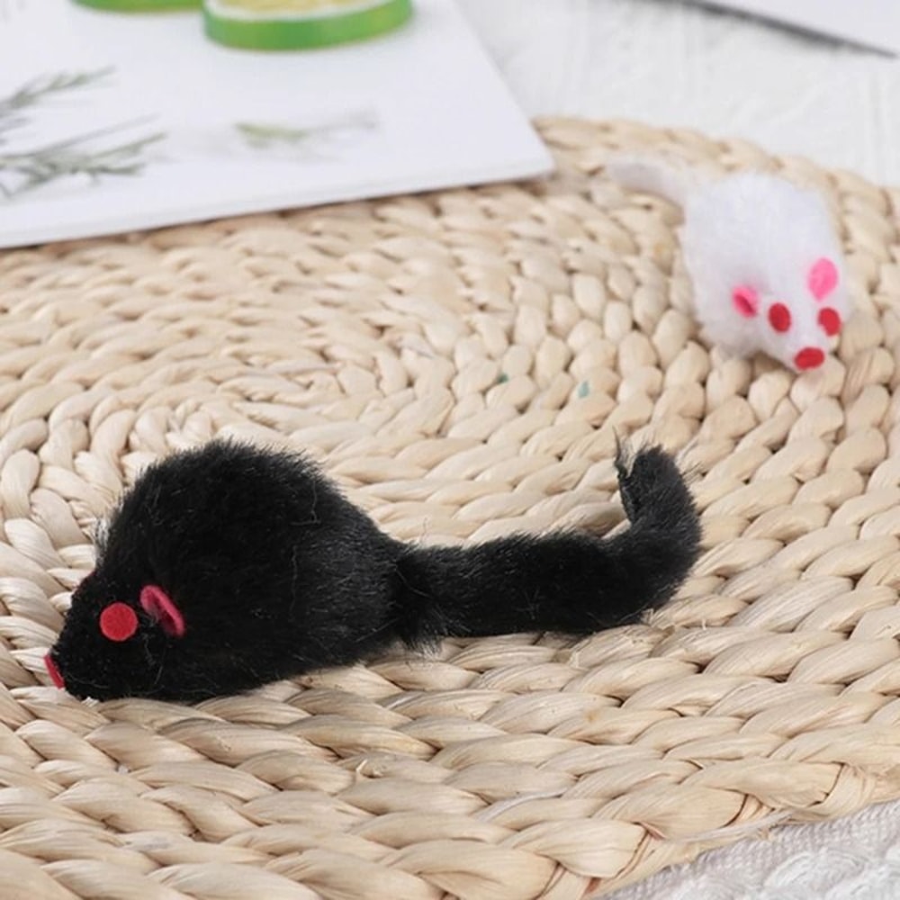 Interactive Soft Plush Rattle Mouse Toy For Indoor Cats And Kittens 2