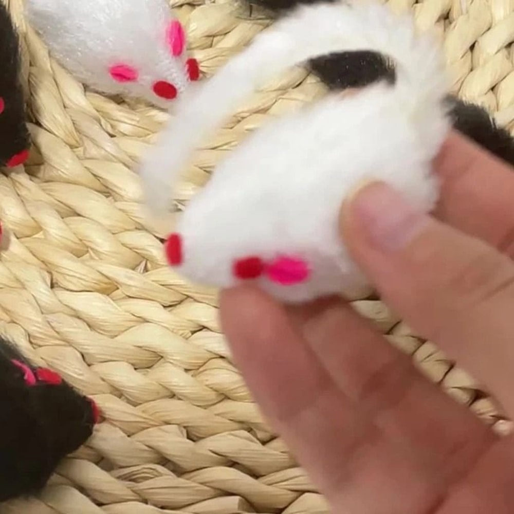 Interactive Soft Plush Rattle Mouse Toy For Indoor Cats And Kittens 4