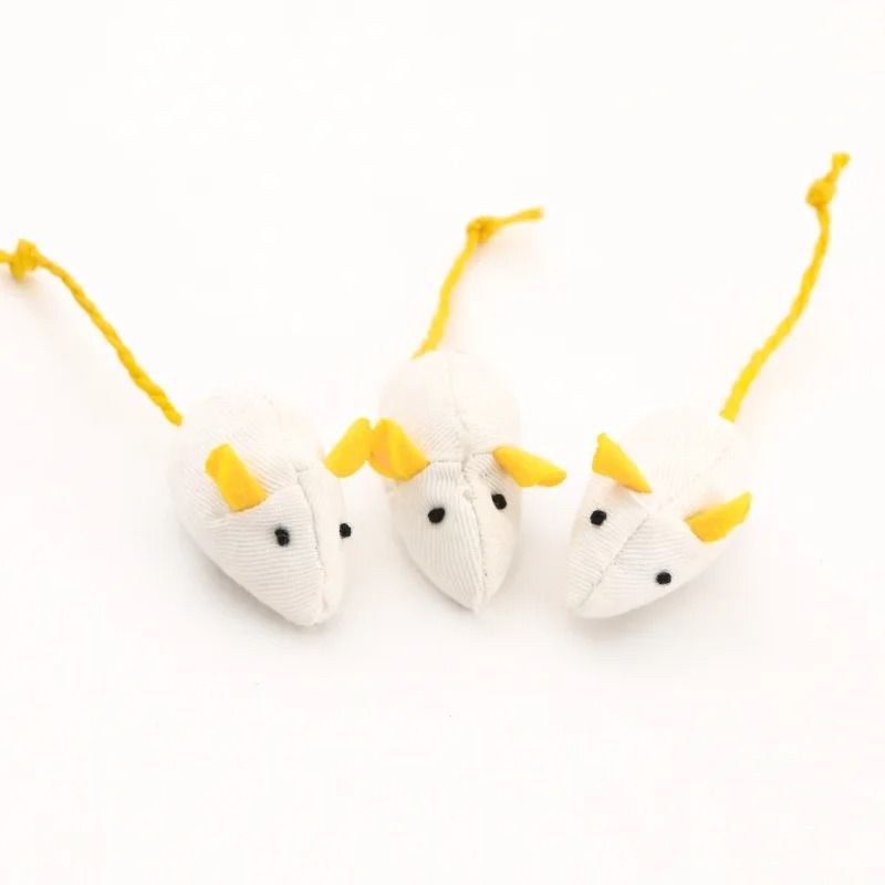 Interactive Faux Fur Rattle Mouse Cat Toys Prefilled With Premium Catnip For Indoor Catch Games 3
