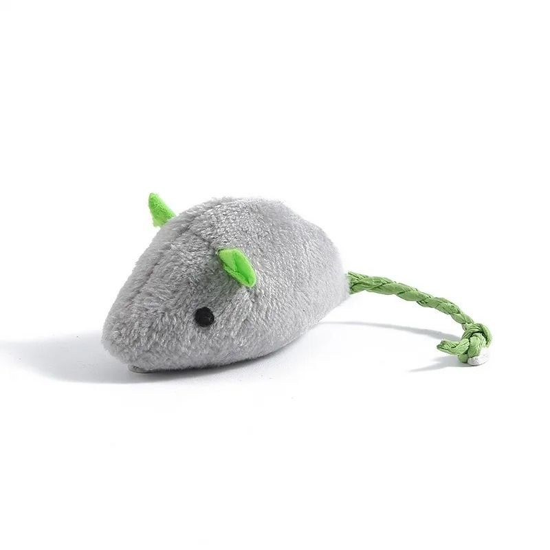 Interactive Faux Fur Rattle Mouse Cat Toys Prefilled With Premium Catnip For Indoor Catch Games 4