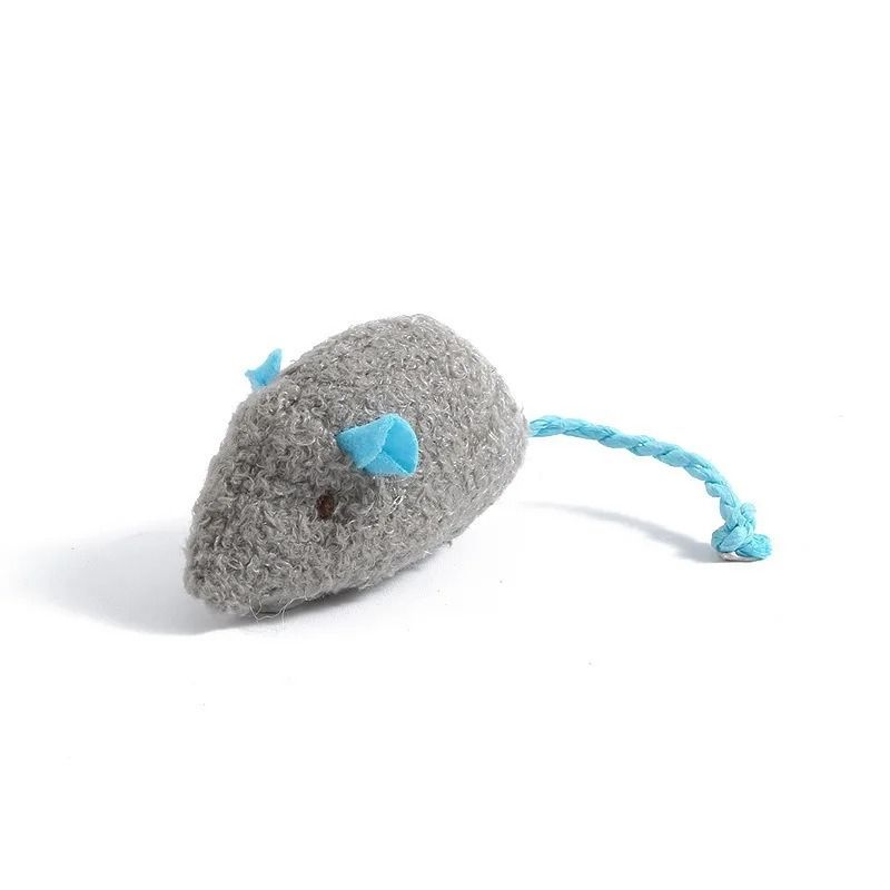 Interactive Faux Fur Rattle Mouse Cat Toys Prefilled With Premium Catnip For Indoor Catch Games 5