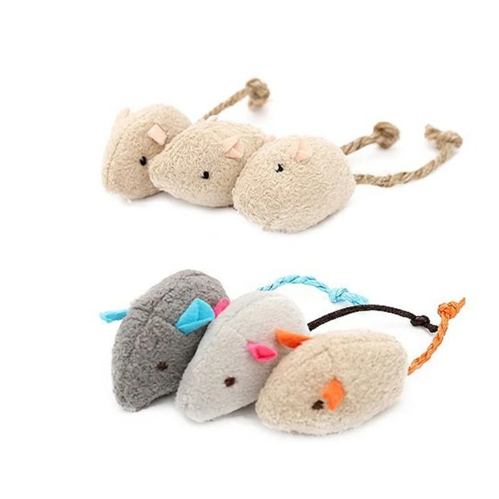 Interactive Faux Fur Rattle Mouse Cat Toys Prefilled With Premium Catnip For Indoor Catch Games 7