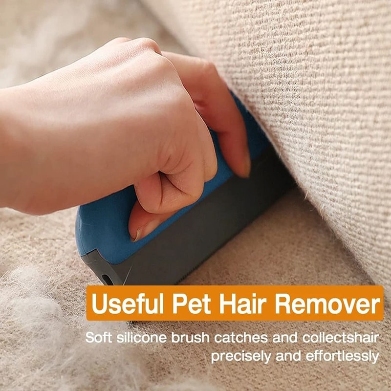 Portable DoubleSided Pet Hair Remover Brush And Sweater Lint Cleaner Grooming Tool 1
