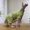 Warm Soft Fleece 4Legged Jumpsuit Sweatshirt Coat For Sphynx And Devon Rex Cats 7