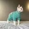 Warm Soft Fleece 4Legged Jumpsuit Sweatshirt Coat For Sphynx And Devon Rex Cats 16