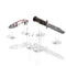 Clear Acrylic Pocket Knife Display Stand Premium TwoPiece Collectible Display Holder Rack 5