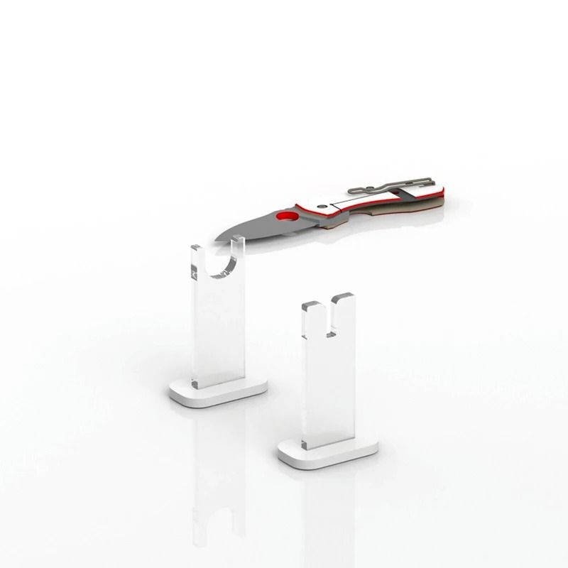 Clear Acrylic Pocket Knife Display Stand Premium TwoPiece Collectible Display Holder Rack 8