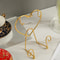 Luxury Metal Tea Cup And Saucer Display Rack Elegant Coffee Mug Storage Holder Stand 2