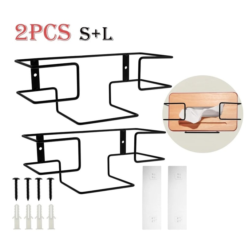 Premium Iron WallMounted Glove Box Holder SpaceSaving Multifunctional Organizer Rack 0