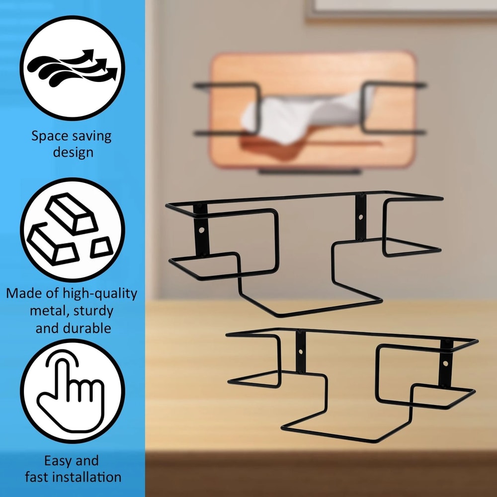 Premium Iron WallMounted Glove Box Holder SpaceSaving Multifunctional Organizer Rack 1