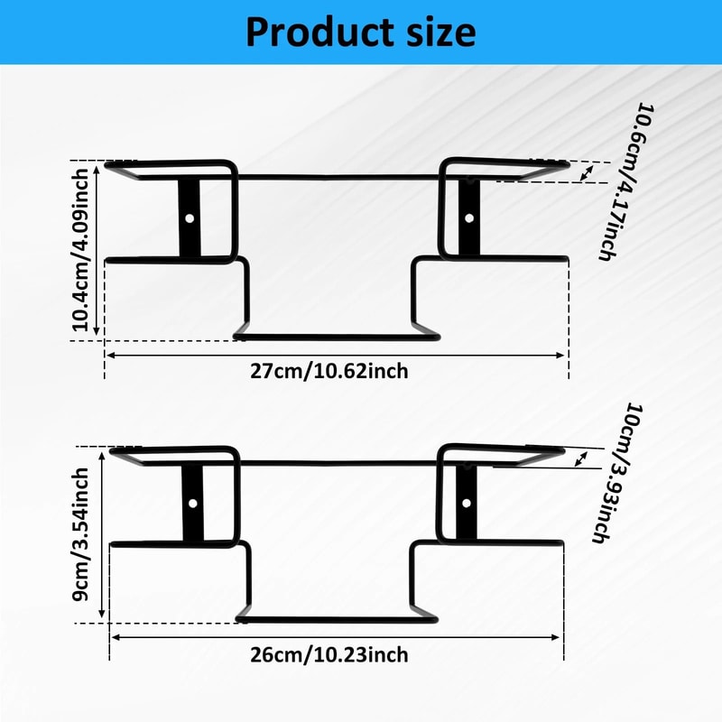 Premium Iron WallMounted Glove Box Holder SpaceSaving Multifunctional Organizer Rack 2