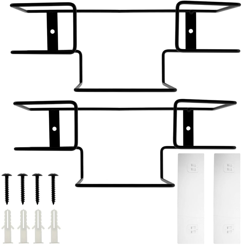 Premium Iron WallMounted Glove Box Holder SpaceSaving Multifunctional Organizer Rack 6