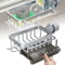 Premium Adjustable Kitchen Sink Faucet Organizer HeavyDuty Dish Sponge Soap Holder 6