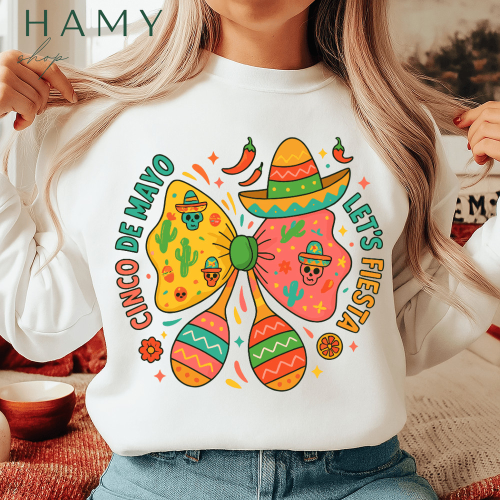 Cinco De Mayo Coquette Butterfly PNG  Cute Fiesta Mexican Sombrero Skull Clipart  Maracas  Chili Pr 0