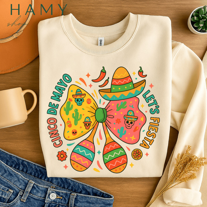 Cinco De Mayo Coquette Butterfly PNG  Cute Fiesta Mexican Sombrero Skull Clipart  Maracas  Chili Pr 2