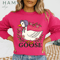 Mama Goose PNG  Cute Floral Farm Animal Clipart For Sublimation  Coquette Cottagecore Goose Design 3