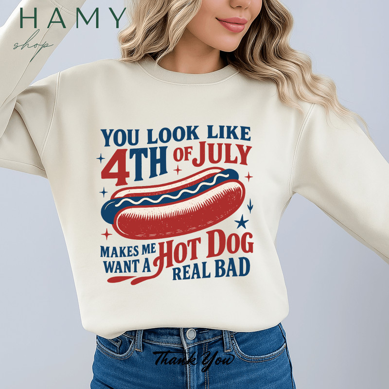 4th Of July Hot Dog PNG  Funny Retro Patriotic Sublimation Design  Independence Day BBQ Clipart 3