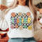 Retro Teacher PNG  Groovy Flower Sublimation Clipart For Back To School Shirt Design 1