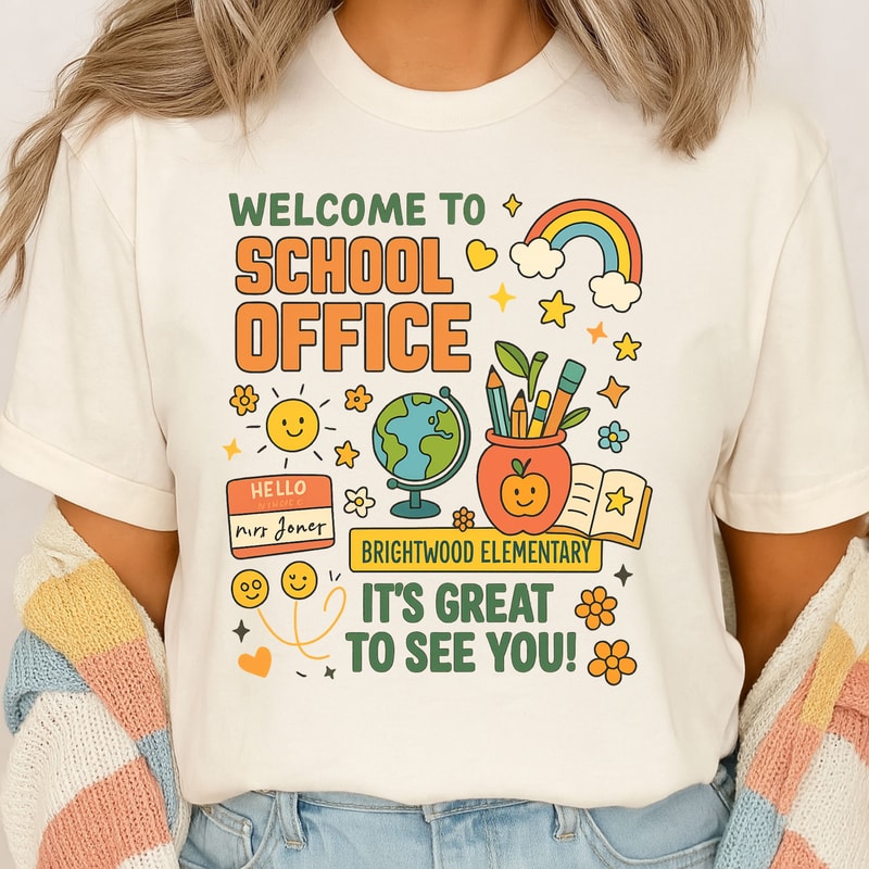Welcome To School Office PNG Brightwood Elementary Back To School Sign Digital Download 0