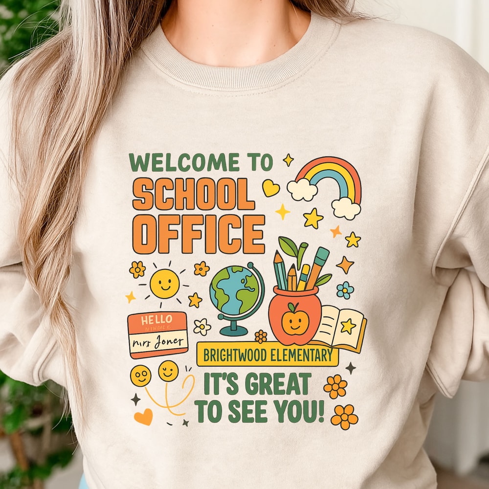 Welcome To School Office PNG Brightwood Elementary Back To School Sign Digital Download 3