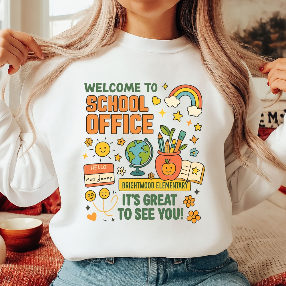 Welcome To School Office PNG Brightwood Elementary Back To School Sign Digital Download 4