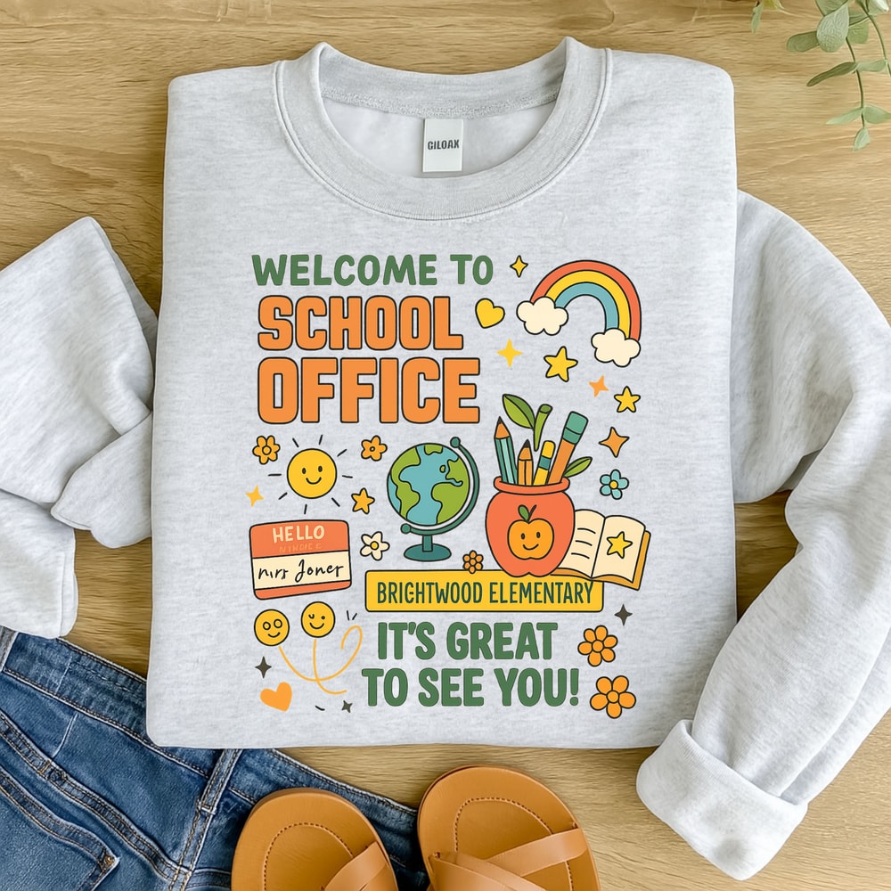 Welcome To School Office PNG Brightwood Elementary Back To School Sign Digital Download 5