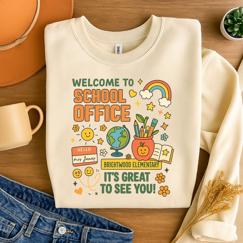 Welcome To School Office PNG Brightwood Elementary Back To School Sign Digital Download 6