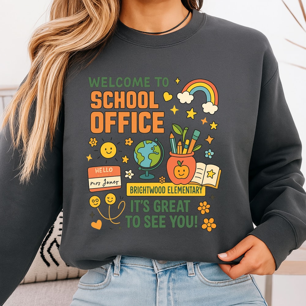 Welcome To School Office PNG Brightwood Elementary Back To School Sign Digital Download 1